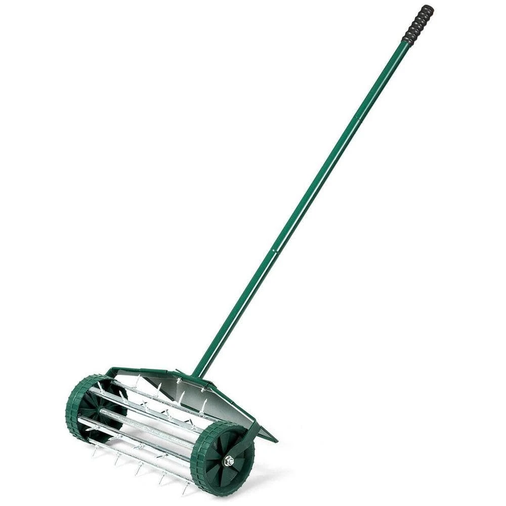 18 in. Rolling Lawn Aerator with Fender for Garden by ANGELES HOME 3 18 in. Rolling Lawn Aerator with Fender for Garden by ANGELES HOME