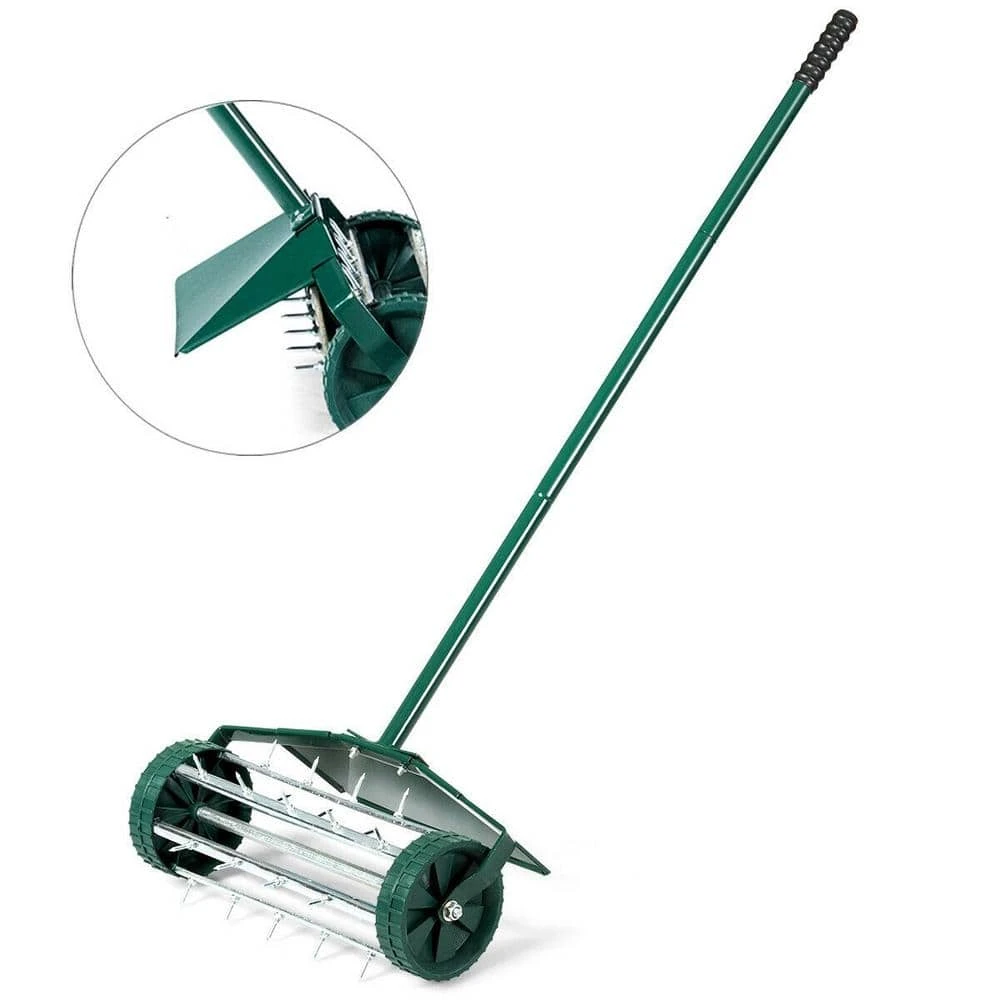 18 in. Rolling Lawn Aerator with Fender for Garden by ANGELES HOME 5 18 in. Rolling Lawn Aerator with Fender for Garden by ANGELES HOME - Image 3