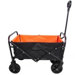 1.80 cu. ft. Fabric Bin Garden Cart Folding Wagon Cart by Afoxsos