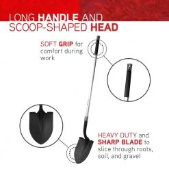 Aluminum Long Handled Round Point Shovel by ALTERRA -GARDEN TOOLS Shop alterra shovels amal10 1f 1000