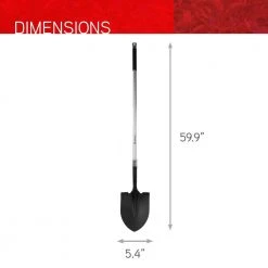 Aluminum Long Handled Round Point Shovel by ALTERRA -GARDEN TOOLS Shop alterra shovels amal10 76 1000
