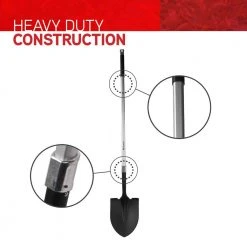 Aluminum Long Handled Round Point Shovel by ALTERRA -GARDEN TOOLS Shop alterra shovels amal10 fa 1000