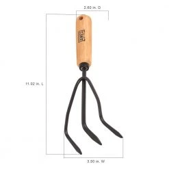 5.3 in. 3-Tine Wood Handle Cultivator by Ames -GARDEN TOOLS Shop ames cultivators 2446300 4f 1000