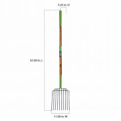 10-Tine Welded Bedding Fork by Ames 14 10-Tine Welded Bedding Fork by Ames -GARDEN TOOLS Shop ames garden forks 2826300 a0 1000