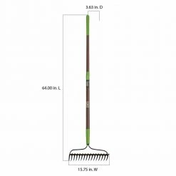 57.5 in. Fiberglass Handle 16-Tine Double Play Bow Rake by Ames 16 57.5 in. Fiberglass Handle 16-Tine Double Play Bow Rake by Ames -GARDEN TOOLS Shop ames landscaping rakes 28252100 77 1000