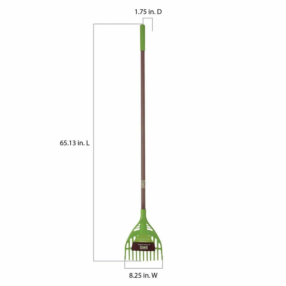 60 in. handle Collector 8 in. Poly Shrub Rake by Ames 7 60 in. handle Collector 8 in. Poly Shrub Rake by Ames - Image 5