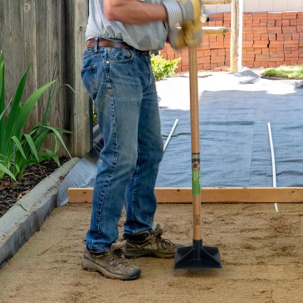 48 in. Handle 8 in. x 8 in. Steel Tamper by Ames 4 48 in. Handle 8 in. x 8 in. Steel Tamper by Ames - Image 2