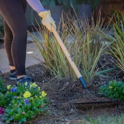 51 in. Wood Handle Steel 14-Tine Bow Rake by Anvil 20 51 in. Wood Handle Steel 14-Tine Bow Rake by Anvil -GARDEN TOOLS Shop anvil landscaping rakes 3825100 4f 1000