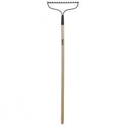 51 in. Wood Handle Steel 14-Tine Bow Rake by Anvil