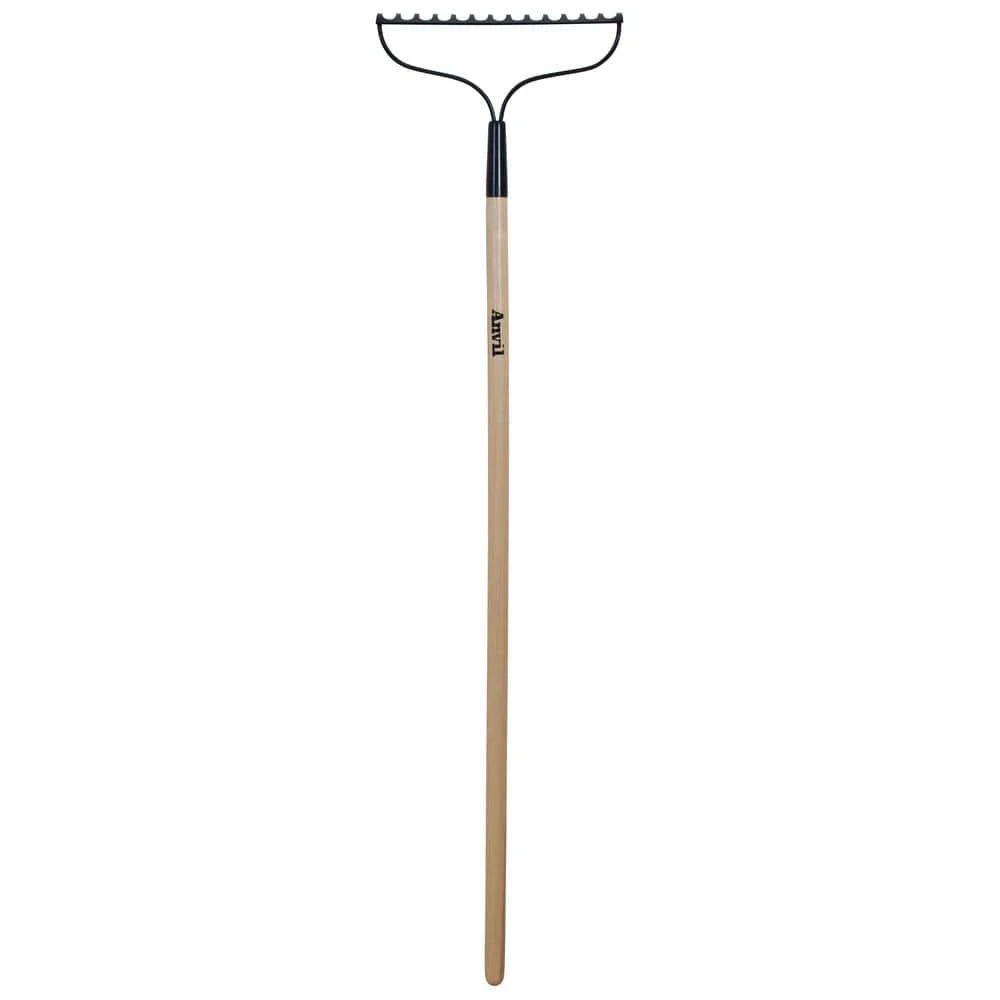 51 in. Wood Handle Steel 14-Tine Bow Rake by Anvil 3 51 in. Wood Handle Steel 14-Tine Bow Rake by Anvil