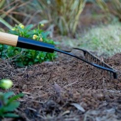 51 in. Wood Handle Steel 14-Tine Bow Rake by Anvil 18 51 in. Wood Handle Steel 14-Tine Bow Rake by Anvil -GARDEN TOOLS Shop anvil landscaping rakes 3825100 77 1000