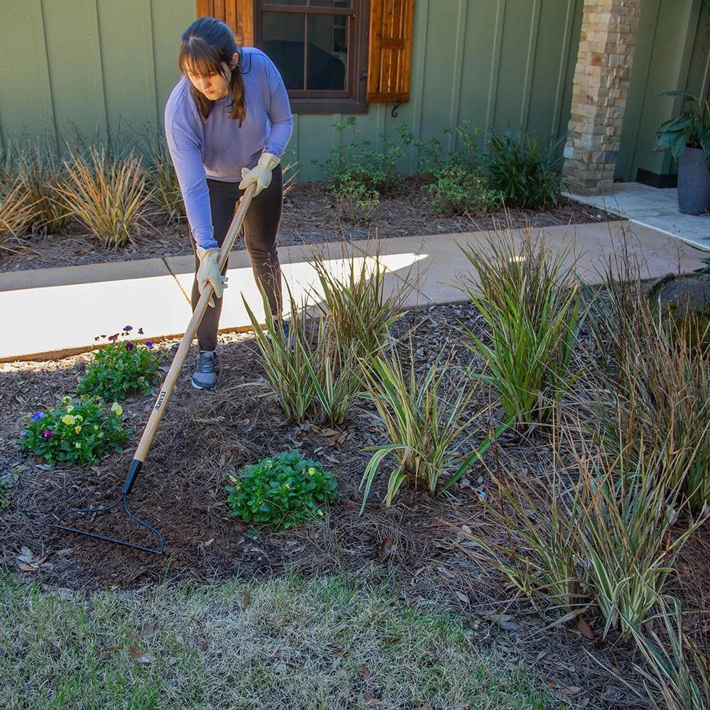 51 in. Wood Handle Steel 14-Tine Bow Rake by Anvil 6 51 in. Wood Handle Steel 14-Tine Bow Rake by Anvil - Image 4