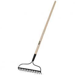 51 in. Wood Handle Steel 14-Tine Bow Rake by Anvil 19 51 in. Wood Handle Steel 14-Tine Bow Rake by Anvil -GARDEN TOOLS Shop anvil landscaping rakes 3825100 c3 1000