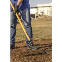 47 in. L Wood Handle 14-Tines Garden Bow Rake by Anvil 10 47 in. L Wood Handle 14-Tines Garden Bow Rake by Anvil -GARDEN TOOLS Shop anvil landscaping rakes 77105 943 1f 1000