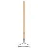 47 in. L Wood Handle 14-Tines Garden Bow Rake by Anvil -GARDEN TOOLS Shop anvil landscaping rakes 77105 943 64 1000