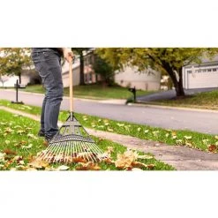 47 in. L Wood Handle 20 in. Poly Steel Leaf Rake by Anvil -GARDEN TOOLS Shop anvil leaf rakes 77845 949 1f 1000