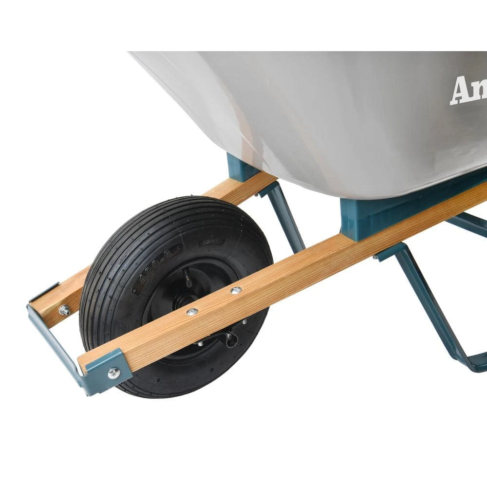 Anvil 4 cu. ft. Poly Wheelbarrow with a Pneumatic Tire 5 Anvil 4 cu. ft. Poly Wheelbarrow with a Pneumatic Tire - Image 3
