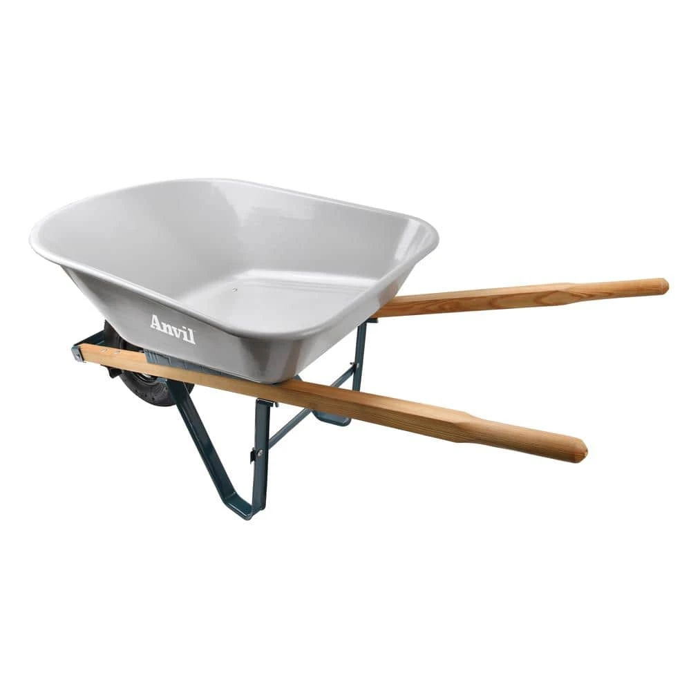 Anvil 4 cu. ft. Poly Wheelbarrow with a Pneumatic Tire 4 Anvil 4 cu. ft. Poly Wheelbarrow with a Pneumatic Tire - Image 2