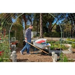 6 cu. ft. Steel Tub Wheelbarrow with Wooden Handles and Pneumatic Tire by Anvil 19 6 cu. ft. Steel Tub Wheelbarrow with Wooden Handles and Pneumatic Tire by Anvil -GARDEN TOOLS Shop anvil wheelbarrows awb1006 77 1000