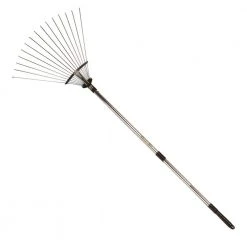 34 in. to 70 in. Steel Head Telescopic Adjustable Fan Rake by BARNEL USA