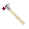 Halder 33 oz. Mallet with Zinc Die Cast Housing Hard Wood Handle Red Plastic Face and White Nylon Face by Baseplex -GARDEN TOOLS Shop baseplex mallets 3968 050 64 1000