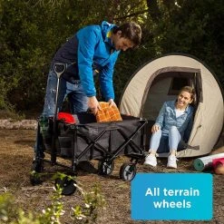 2.541 cu. ft. 4-Wheeled Collapsible Fabric Garden Cart by BLACK+DECKER -GARDEN TOOLS Shop black decker garden carts bdstctbk01 44 1000