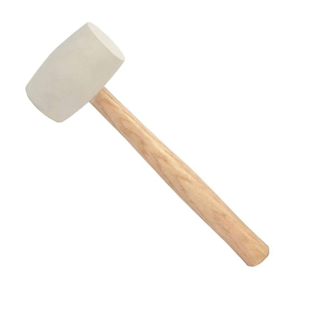 32 oz. Thrifty White Rubber Mallet with 13 in. Wood Handle by Bon Tool 3 32 oz. Thrifty White Rubber Mallet with 13 in. Wood Handle by Bon Tool