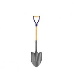 27 in. Wood Handle Professional Round Point Shovel by Bon Tool
