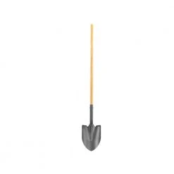 47 in. Wood Handle Closed Back Round Point Shovel by Bon Tool