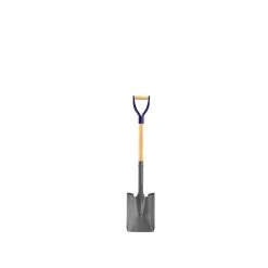 27 in. Wood Handle Closed Back Square Point Shovel by Bon Tool