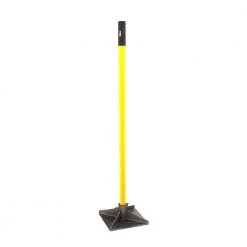 10 in. x 10 in. Dirt Tamper Bolted Fiberglass Handle by Bon Tool