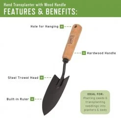 3-Piece Wood Handle Trowel, Cultivator, and Transplanter Garden Tool Set by Ames -GARDEN TOOLS Shop brown ames garden tool sets 2446400 1f 1000