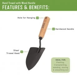 3-Piece Wood Handle Trowel, Cultivator, and Transplanter Garden Tool Set by Ames -GARDEN TOOLS Shop brown ames garden tool sets 2446400 fa 1000