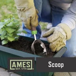 6-Piece Garden Tool Set - Hand Trowel, Hand Weeder, Hand Rake, Hand Transplanter, Hand Scoop and Hand Cultivator by Ames -GARDEN TOOLS Shop brown and green ames garden tool sets 24451009 1d 1000