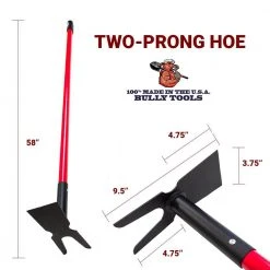 12-Gauge 2-Prong Weeding Hoe with Fiberglass Handle by Bully Tools -GARDEN TOOLS Shop bully tools garden hoes 92357 fa 1000