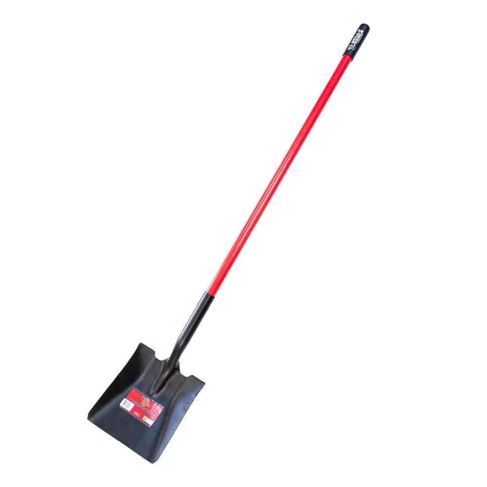 14-Gauge Square Point Shovel with Fiberglass Long Handle by Bully Tools 3 14-Gauge Square Point Shovel with Fiberglass Long Handle by Bully Tools