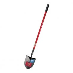 12-Gauge Round Point Shovel with Fiberglass Long Handle by Bully Tools