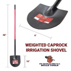 12-Gauge Weighted Caprock/Pony Shovel with Fiberglass Long Handle by Bully Tools -GARDEN TOOLS Shop bully tools shovels 92702 fa 1000