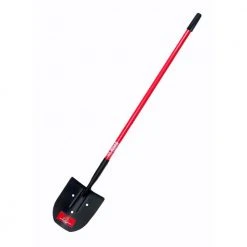 14-Gauge Rice Shovel with Fiberglass Long Handle, 3-Drain Holes by Bully Tools