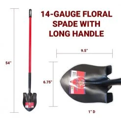 14-Gauge Floral Spade with Fiberglass Handle by Bully Tools -GARDEN TOOLS Shop bully tools shovels 92710 44 1000