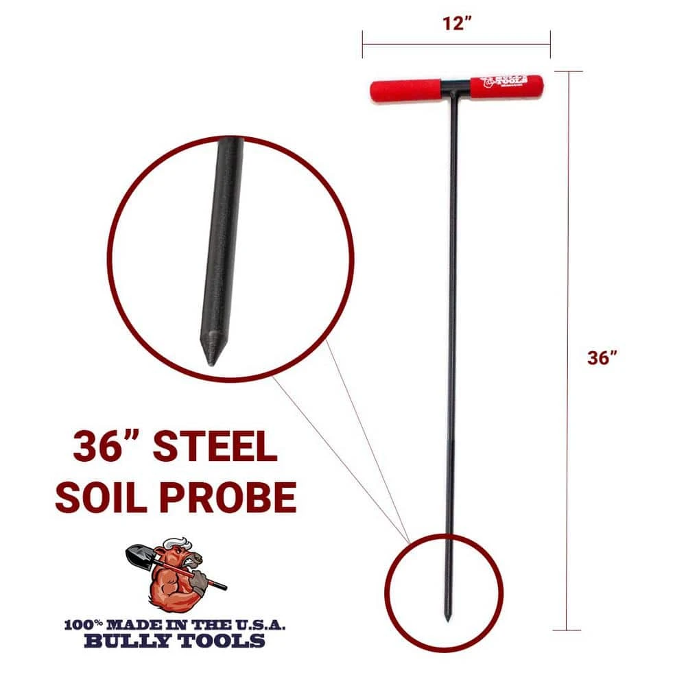 36 in. Soil Probe with Steel T-Style Handle and Sharpened Tip by Bully Tools 6 36 in. Soil Probe with Steel T-Style Handle and Sharpened Tip by Bully Tools - Image 4