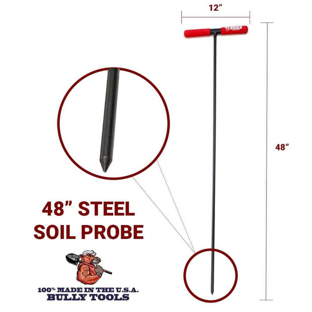 48 in. Soil Probe with Steel T-Style Handle and Sharpened Tip by Bully Tools 7 48 in. Soil Probe with Steel T-Style Handle and Sharpened Tip by Bully Tools - Image 5