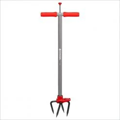 MAX SoilRIPPER 6 in. Steel Tines with Red Comfort Grip Soil Ripper by Corona