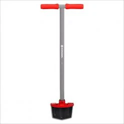 MAX EdgeMASTER 27 in. Steel Garden Edger with Red Comfort Grip Lawn by Corona
