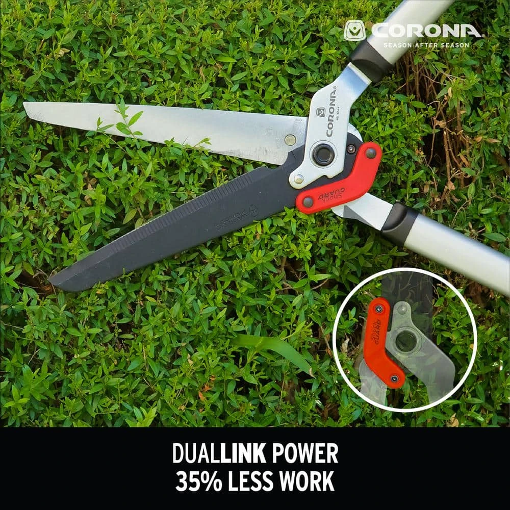 DualLINK 10 in. Non-Stick Coated Blade with Lightweight Steel Handles Extendable Hedge Shears by Corona 4 DualLINK 10 in. Non-Stick Coated Blade with Lightweight Steel Handles Extendable Hedge Shears by Corona - Image 2