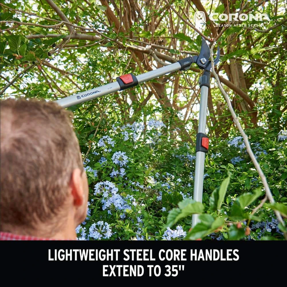 ComfortGEL 4 in. Coated Non-Stick Blade with Anti-Blister ComfortGEL Grips Extendable Bypass Lopper by Corona 4 ComfortGEL 4 in. Coated Non-Stick Blade with Anti-Blister ComfortGEL Grips Extendable Bypass Lopper by Corona - Image 2