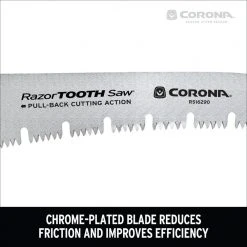 RazorTOOTH 21 in. High Carbon Steel Blade with Ergonomic Textured D-Handle Grip Raker Tooth Saw by Corona 14 RazorTOOTH 21 in. High Carbon Steel Blade with Ergonomic Textured D-Handle Grip Raker Tooth Saw by Corona -GARDEN TOOLS Shop corona pruning saws rs16290 1d 1000