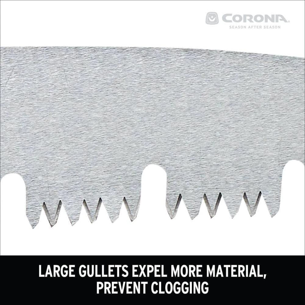 RazorTOOTH 21 in. High Carbon Steel Blade with Ergonomic Textured D-Handle Grip Raker Tooth Saw by Corona 5 RazorTOOTH 21 in. High Carbon Steel Blade with Ergonomic Textured D-Handle Grip Raker Tooth Saw by Corona - Image 3