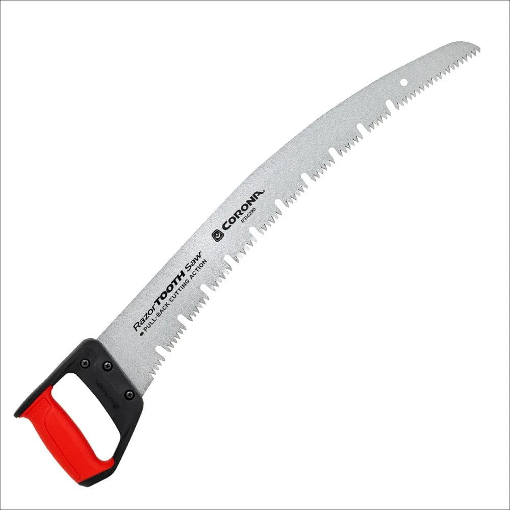 RazorTOOTH 21 in. High Carbon Steel Blade with Ergonomic Textured D-Handle Grip Raker Tooth Saw by Corona 3 RazorTOOTH 21 in. High Carbon Steel Blade with Ergonomic Textured D-Handle Grip Raker Tooth Saw by Corona