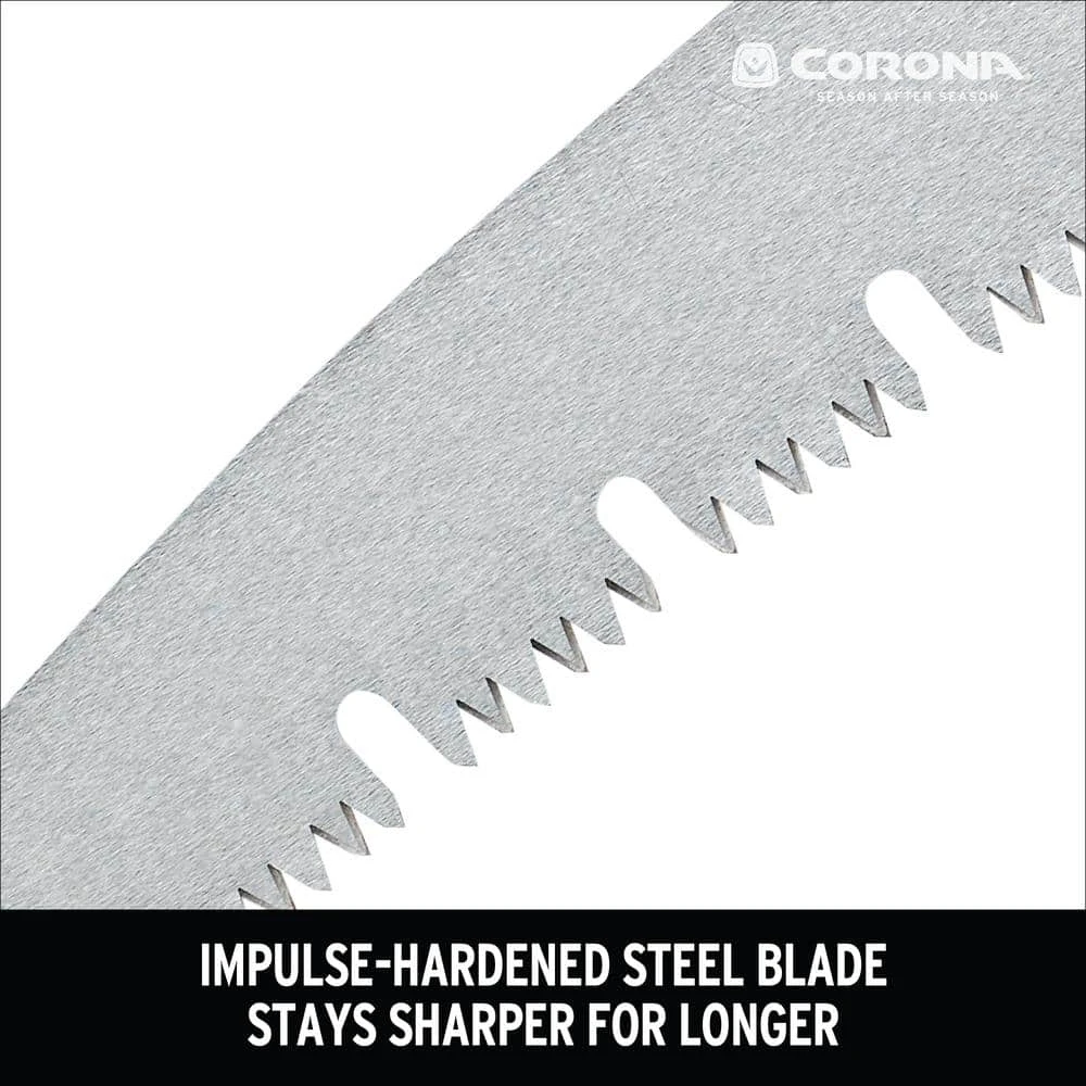 RazorTOOTH 21 in. High Carbon Steel Blade with Ergonomic Textured D-Handle Grip Raker Tooth Saw by Corona 9 RazorTOOTH 21 in. High Carbon Steel Blade with Ergonomic Textured D-Handle Grip Raker Tooth Saw by Corona - Image 7